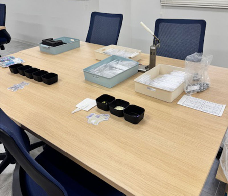 作業風景|みつばち